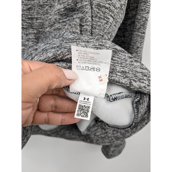 Under Armour Fleece Hoodie Men Size L Athleisure Soft Pullover Sweatshirt Sporty - Picture 8 of 8